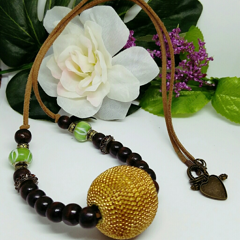 Boho style necklace by DLT Jewelry